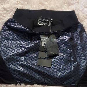 Killstar XL Mermaid Print mini skirt